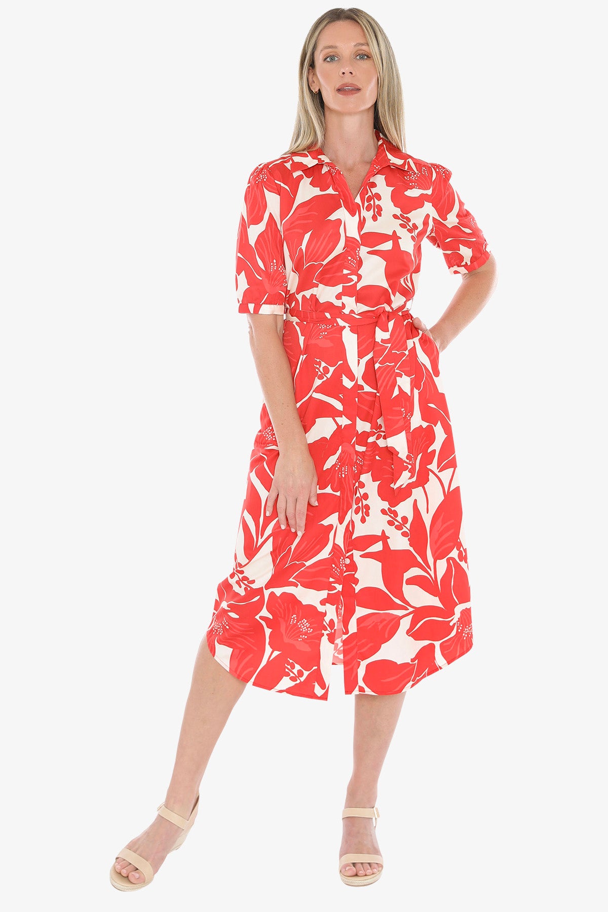 Womens Lily Mono Dress Red 596j5047a