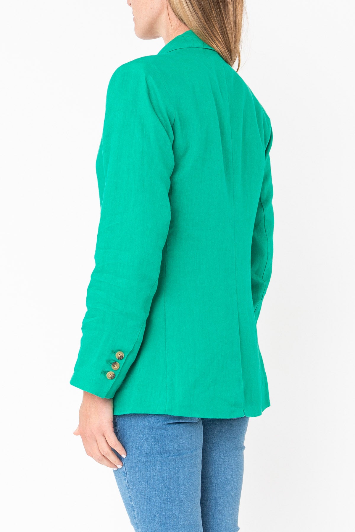 Linen Blazer Emerald