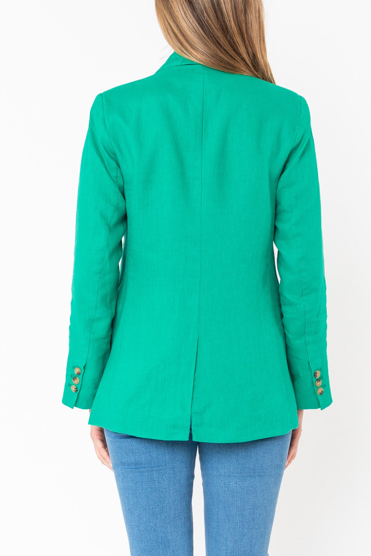 Linen Blazer Emerald