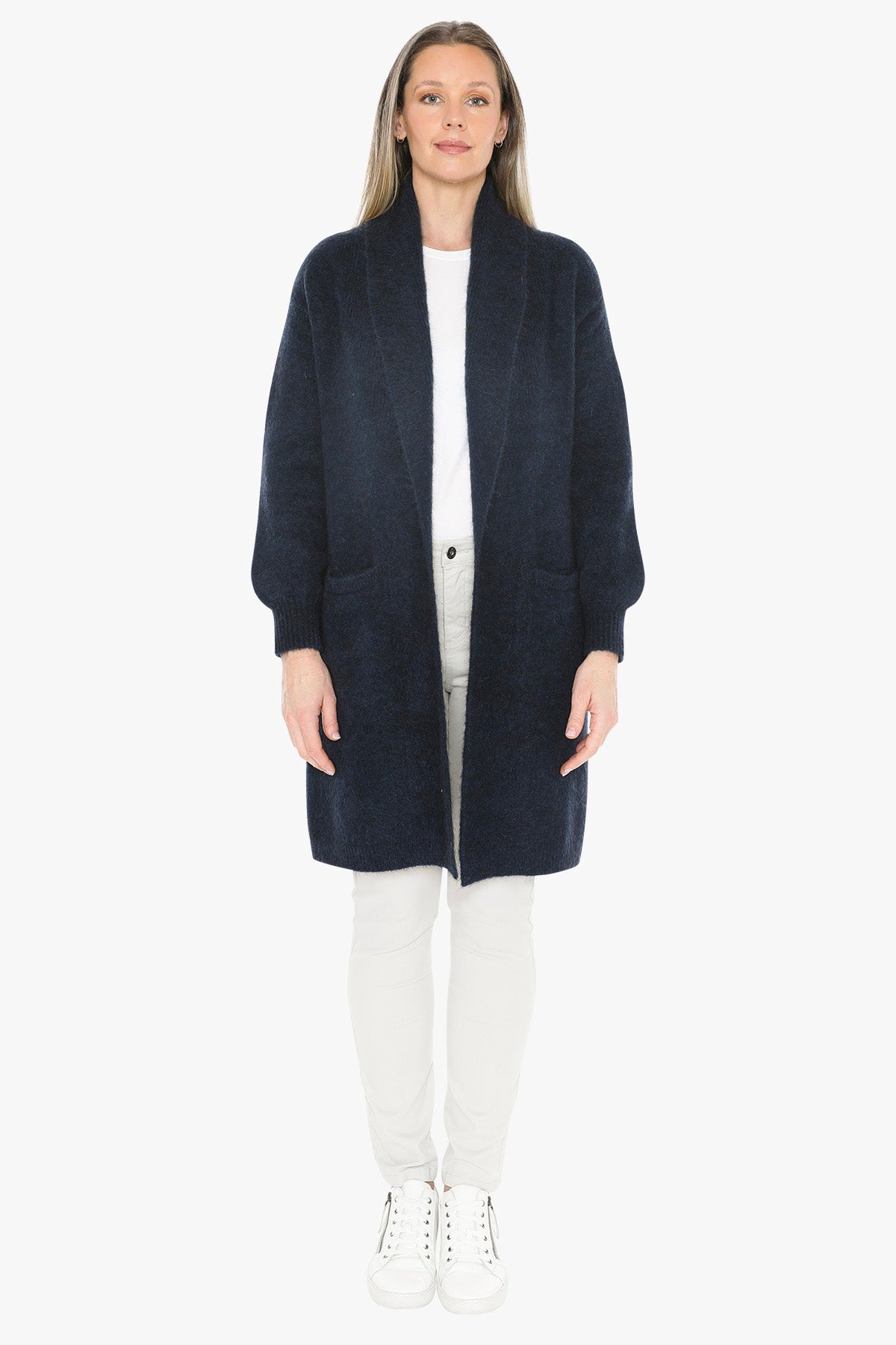 Luxe Long Cardigan in Midnight