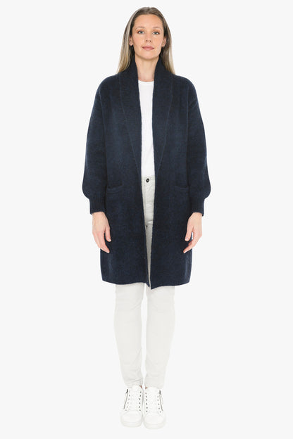 Luxe Long Cardigan in Midnight