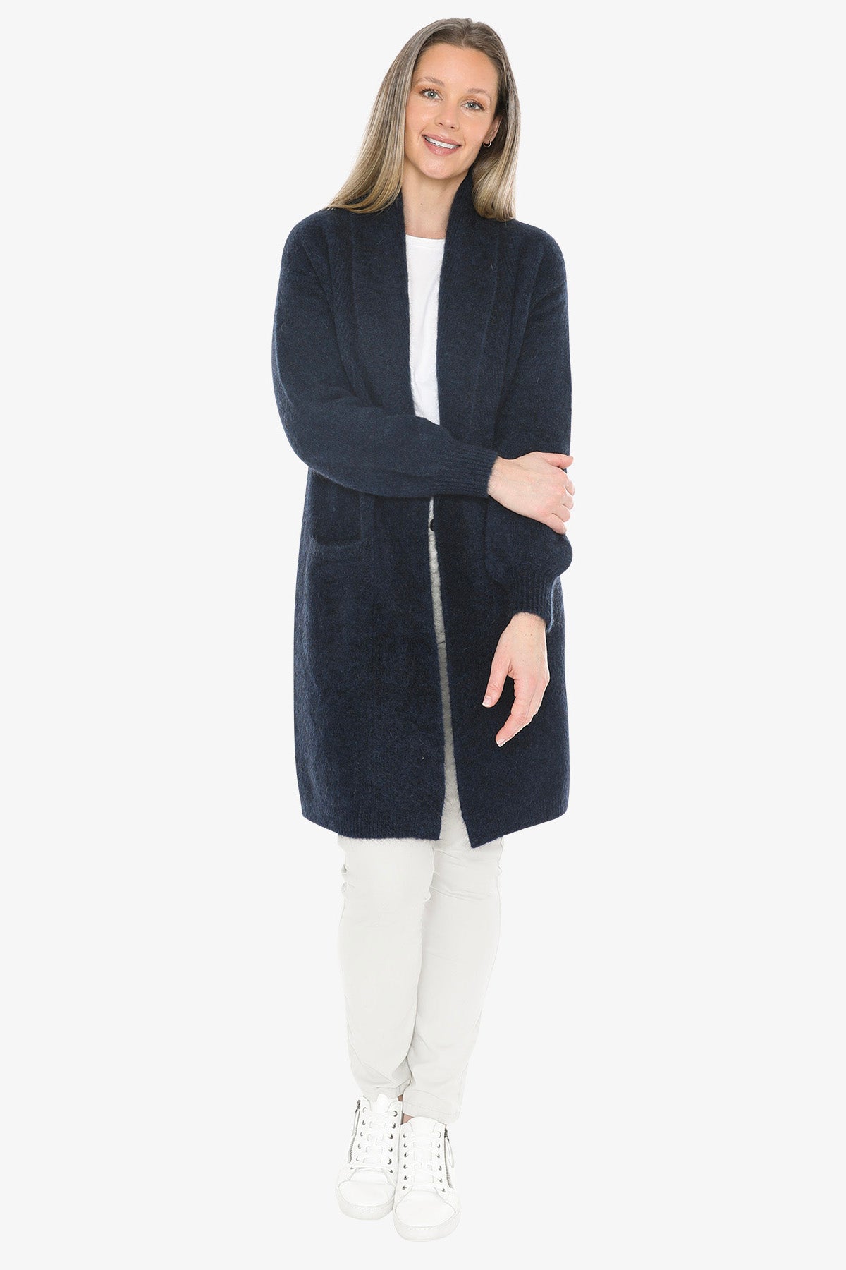Luxe Long Cardigan in Midnight