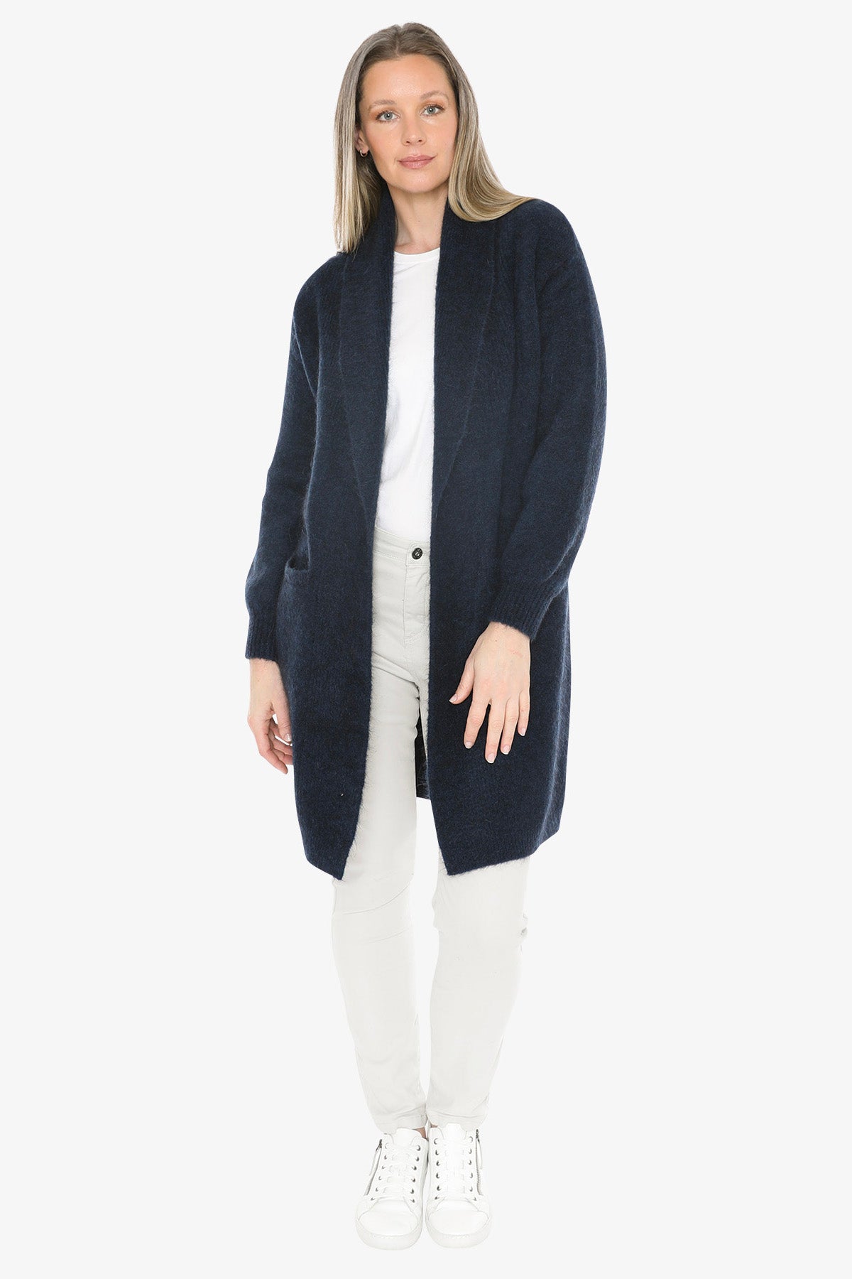 Luxe Long Cardigan in Midnight