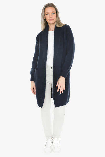Luxe Long Cardigan in Midnight
