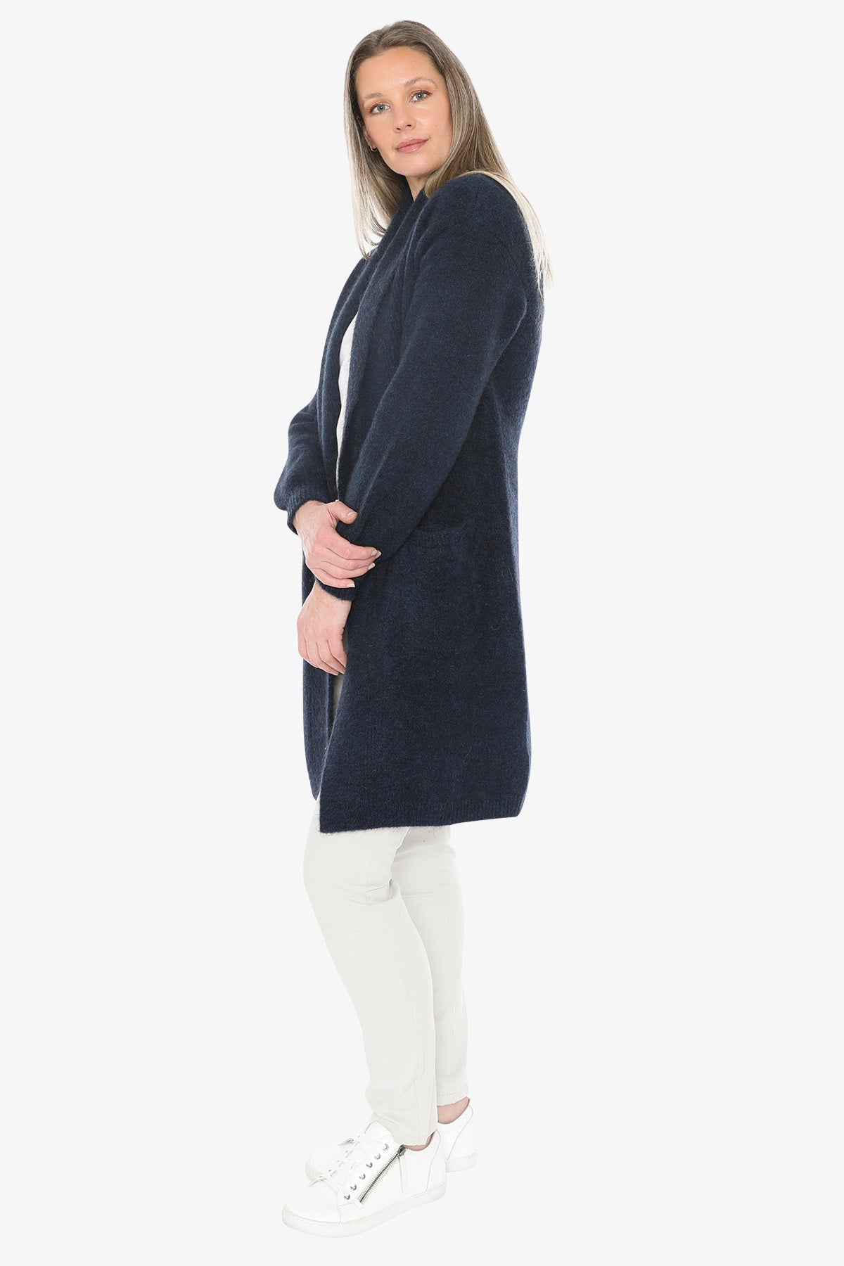 Luxe Long Cardigan in Midnight