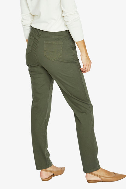 Womens Luxury Pkt Trim Jean Green 606j7025a