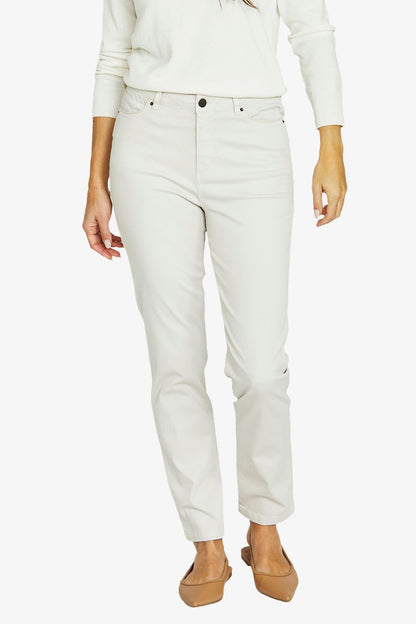 Womens Luxury Pkt Trim Jean Grey 606j7025a