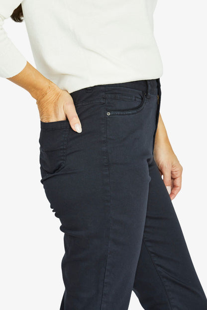 Womens Luxury Pkt Trim Jean Navy 606j7025a
