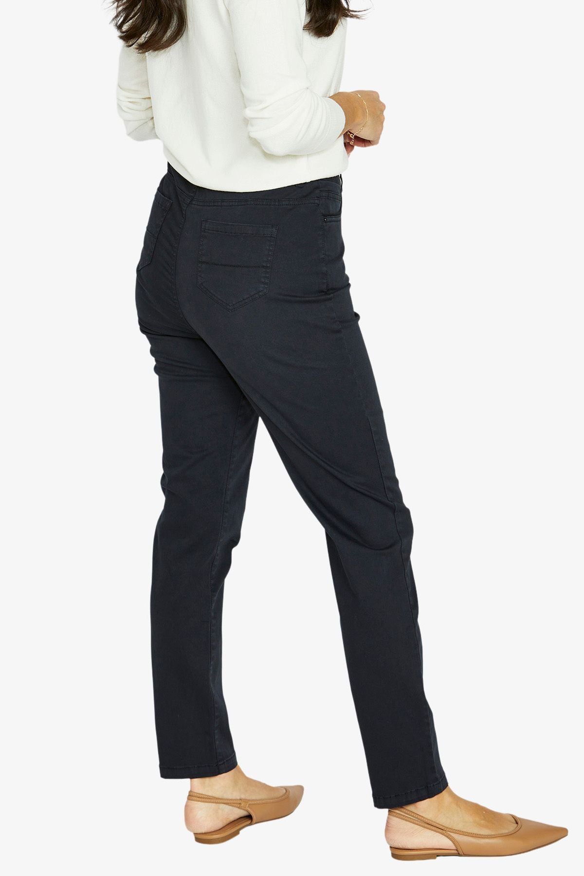 Womens Luxury Pkt Trim Jean Navy 606j7025a