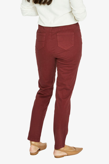 Womens Luxury Pkt Trim Jean Red 606j7025a