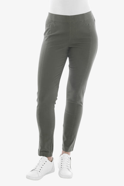 Luxury Seam Jegging in Khaki