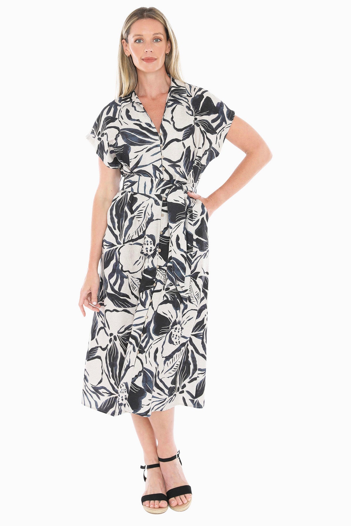 Womens Mono Bloom Dress Multicolor 596j5026a