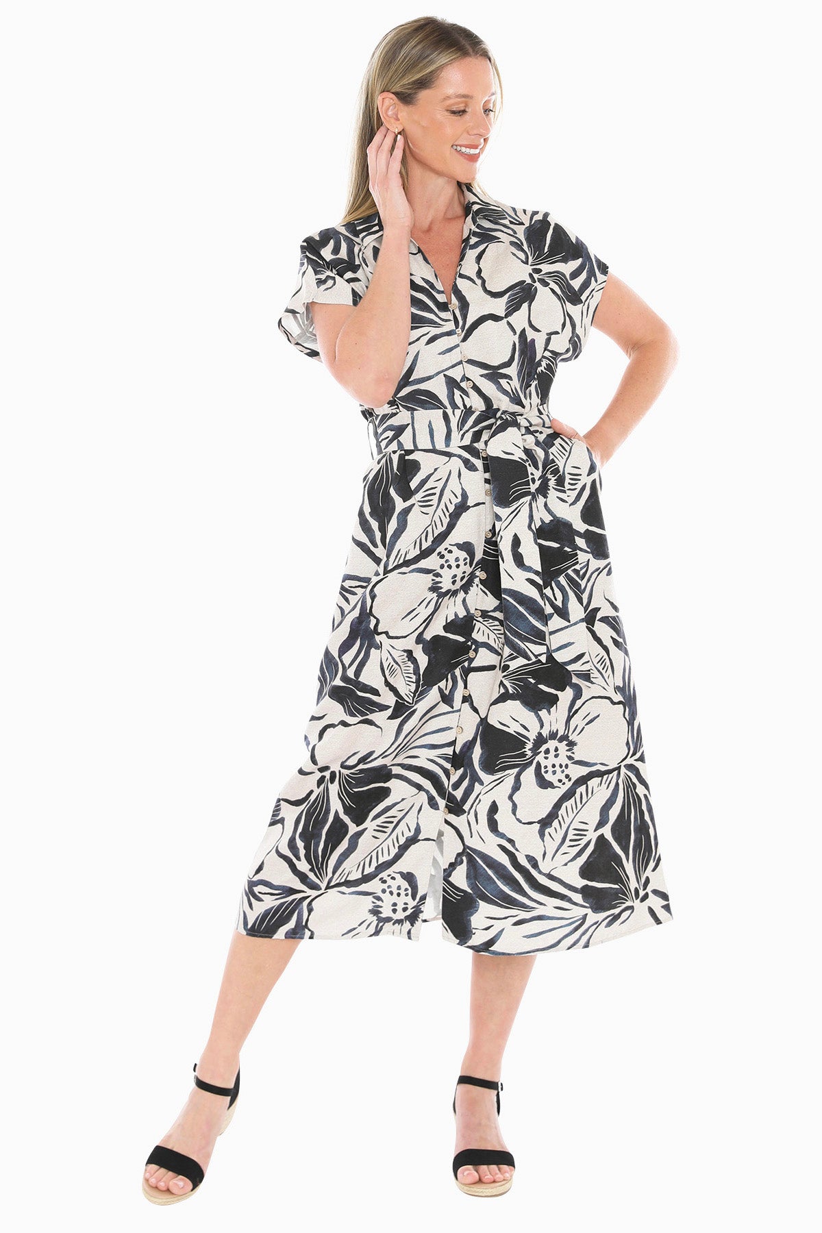 Womens Mono Bloom Dress Multicolor 596j5026a