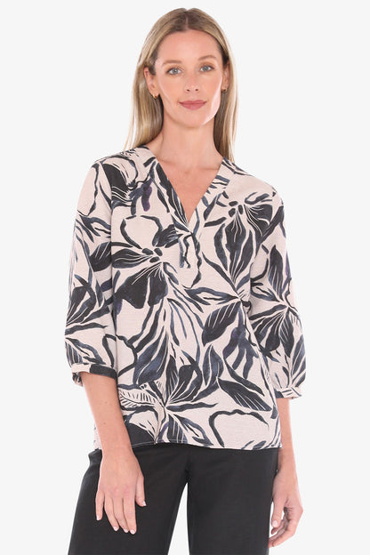 Womens Mono Bloom Top Multicolor 596j3043a