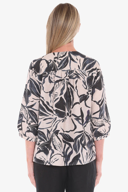 Womens Mono Bloom Top Multicolor 596j3043a