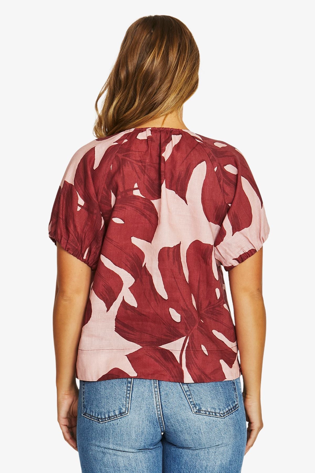 Womens Monstera Top Multicolor 616j3160a