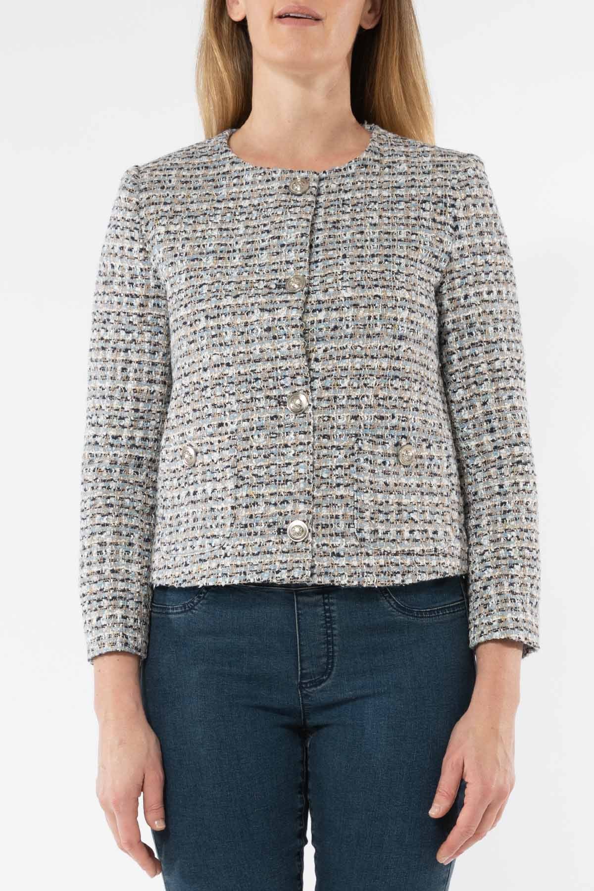 Women's Multi Boucle Jacket Blue