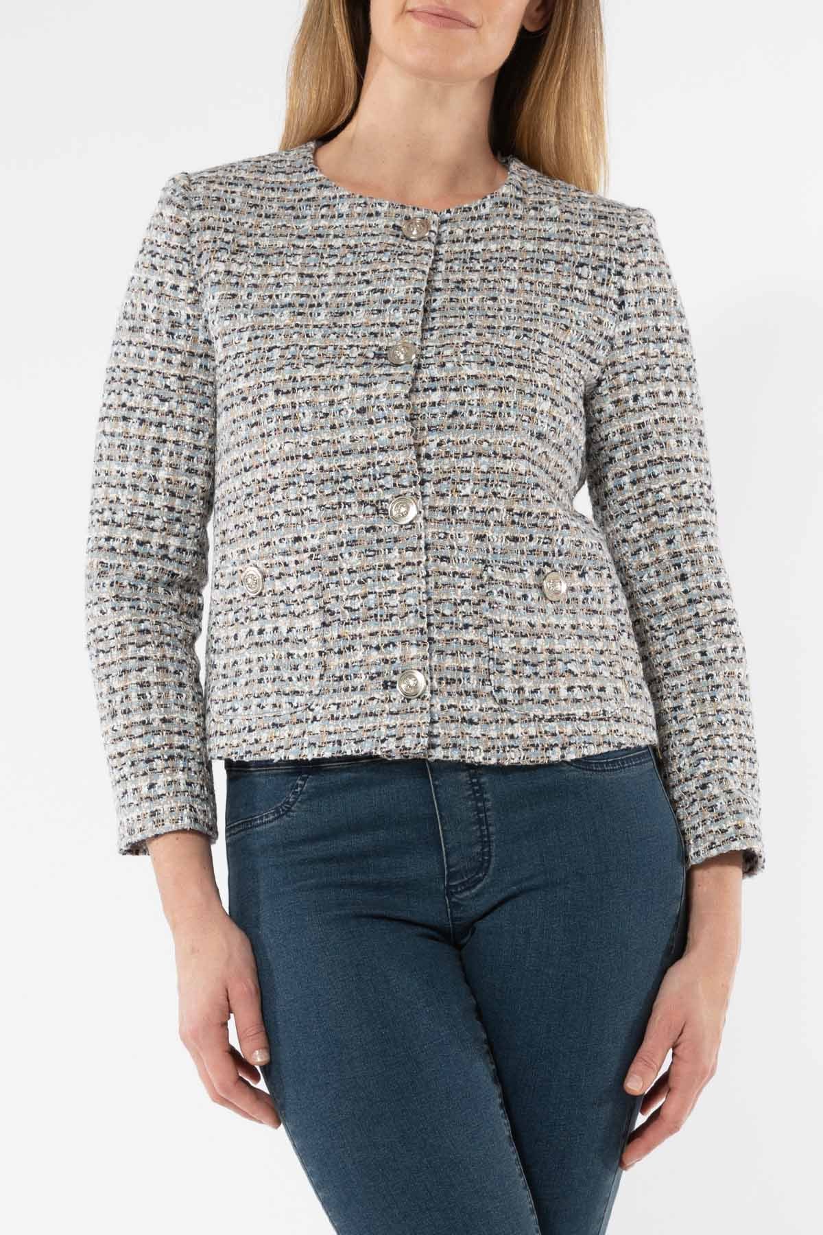 Women's Multi Boucle Jacket Blue