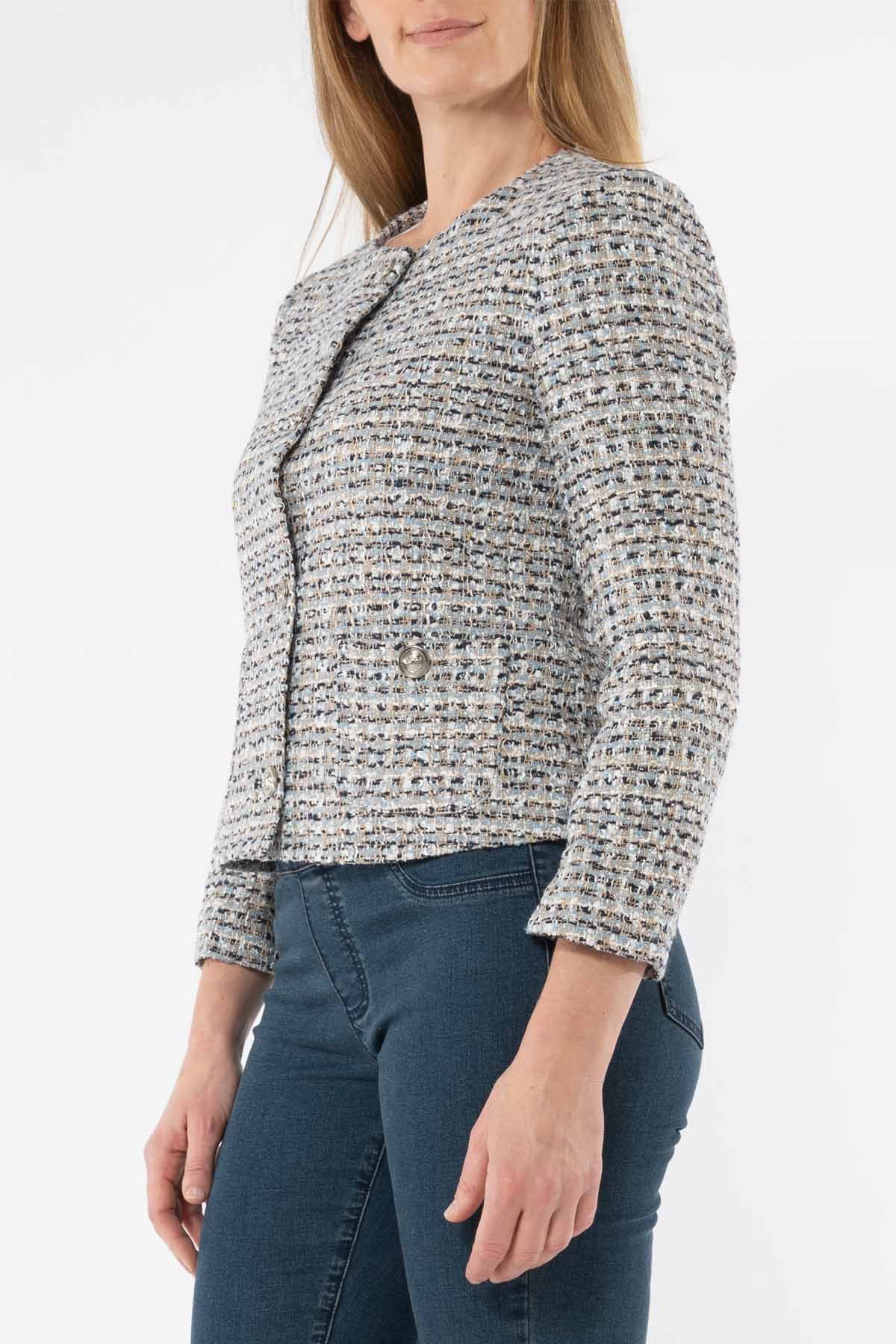 Women's Multi Boucle Jacket Blue