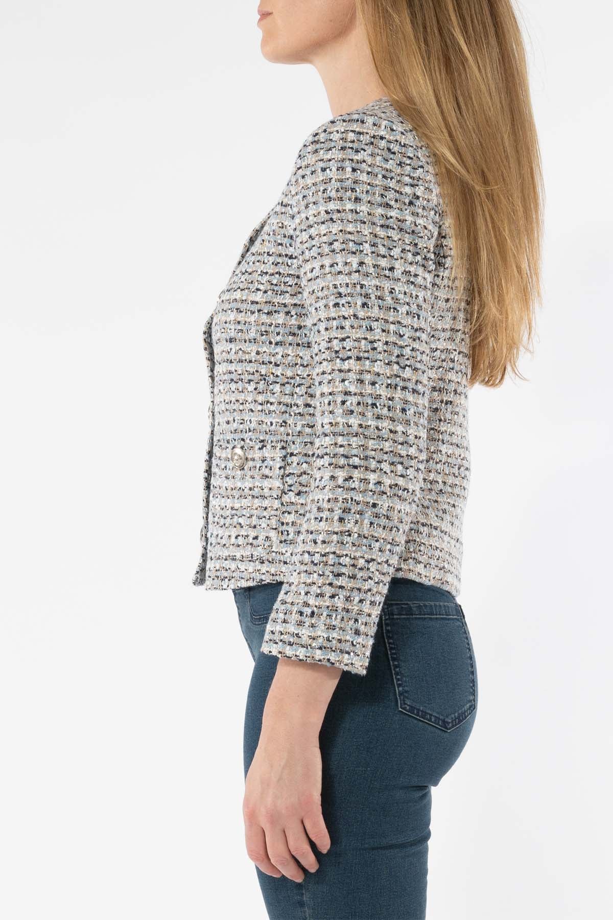 Women's Multi Boucle Jacket Blue