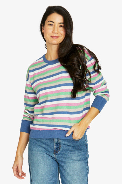Womens Multi Stripe Pullover Multicolor 60611056a