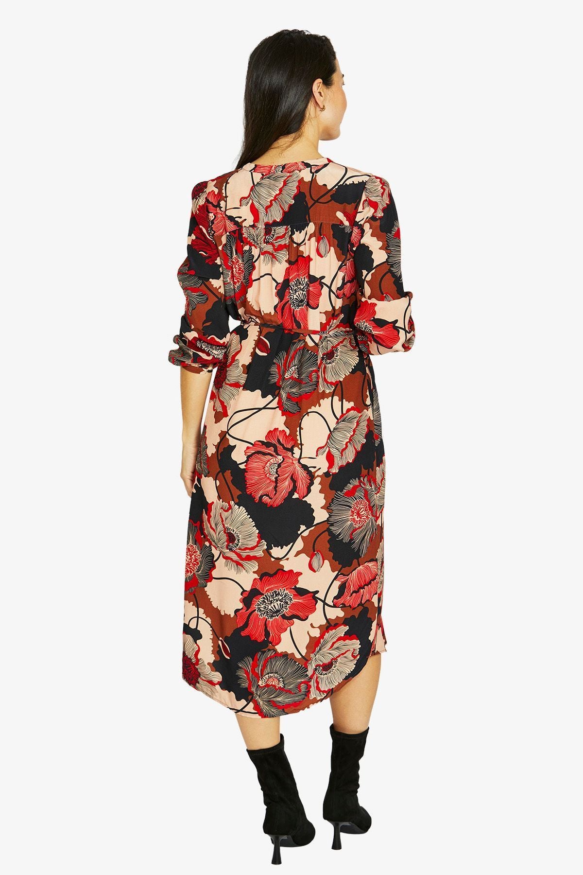 Womens Parisian Floral Dress Multicolor 606j5065a