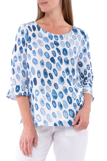 Pebble Flounce Sleeve Top