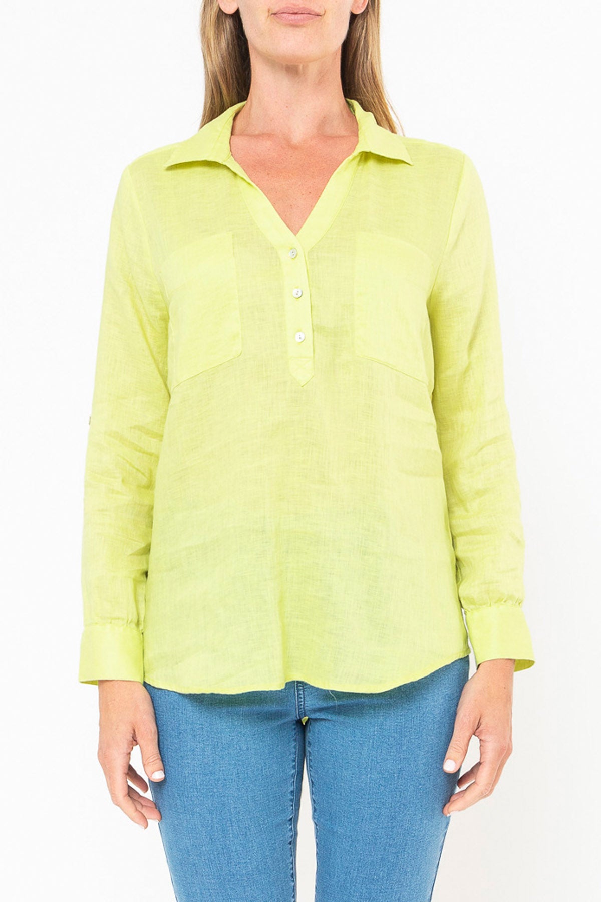 Placket Front Shirt Citrus
