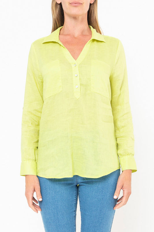 Placket Front Shirt Citrus