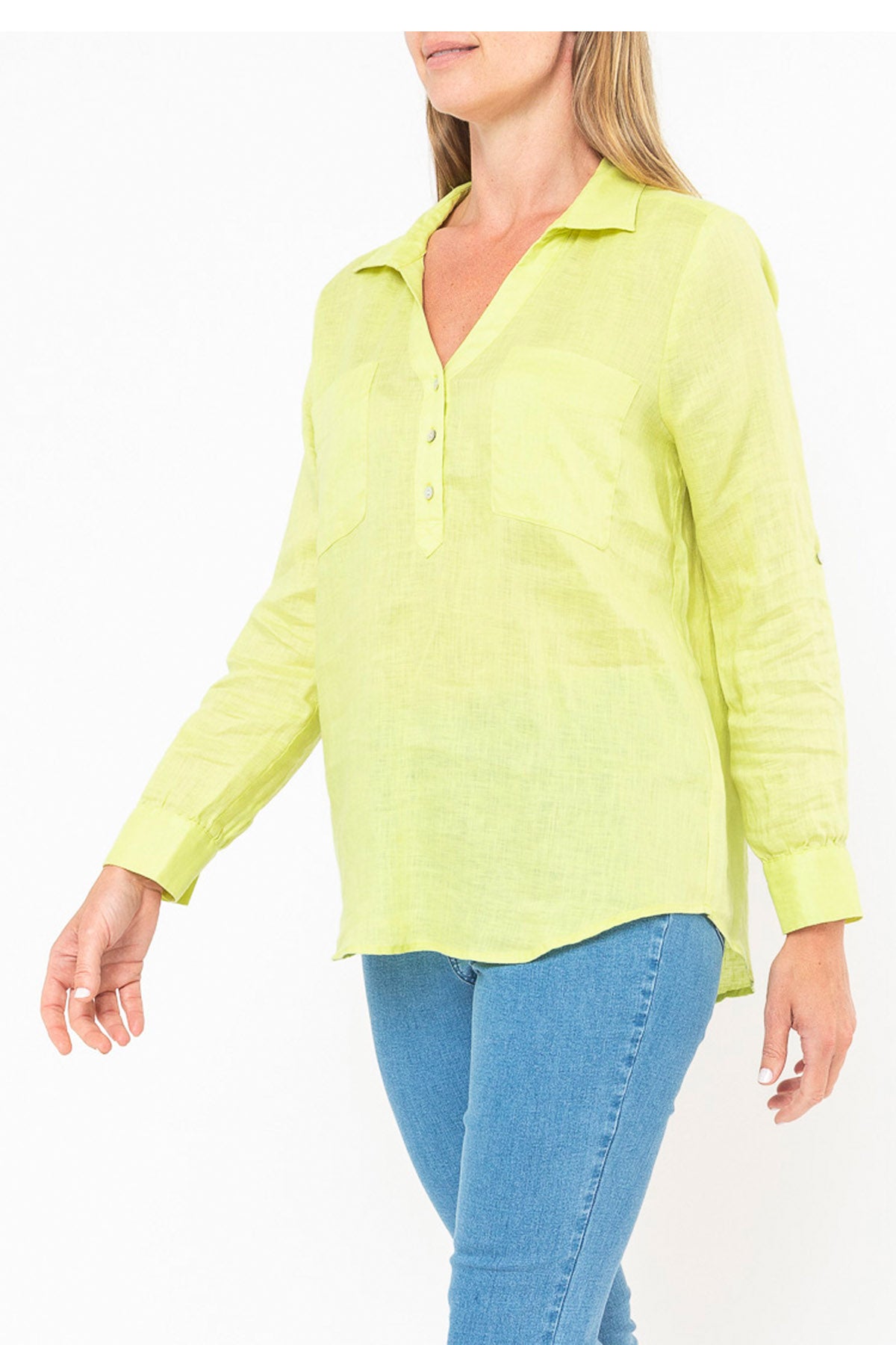 Placket Front Shirt Citrus