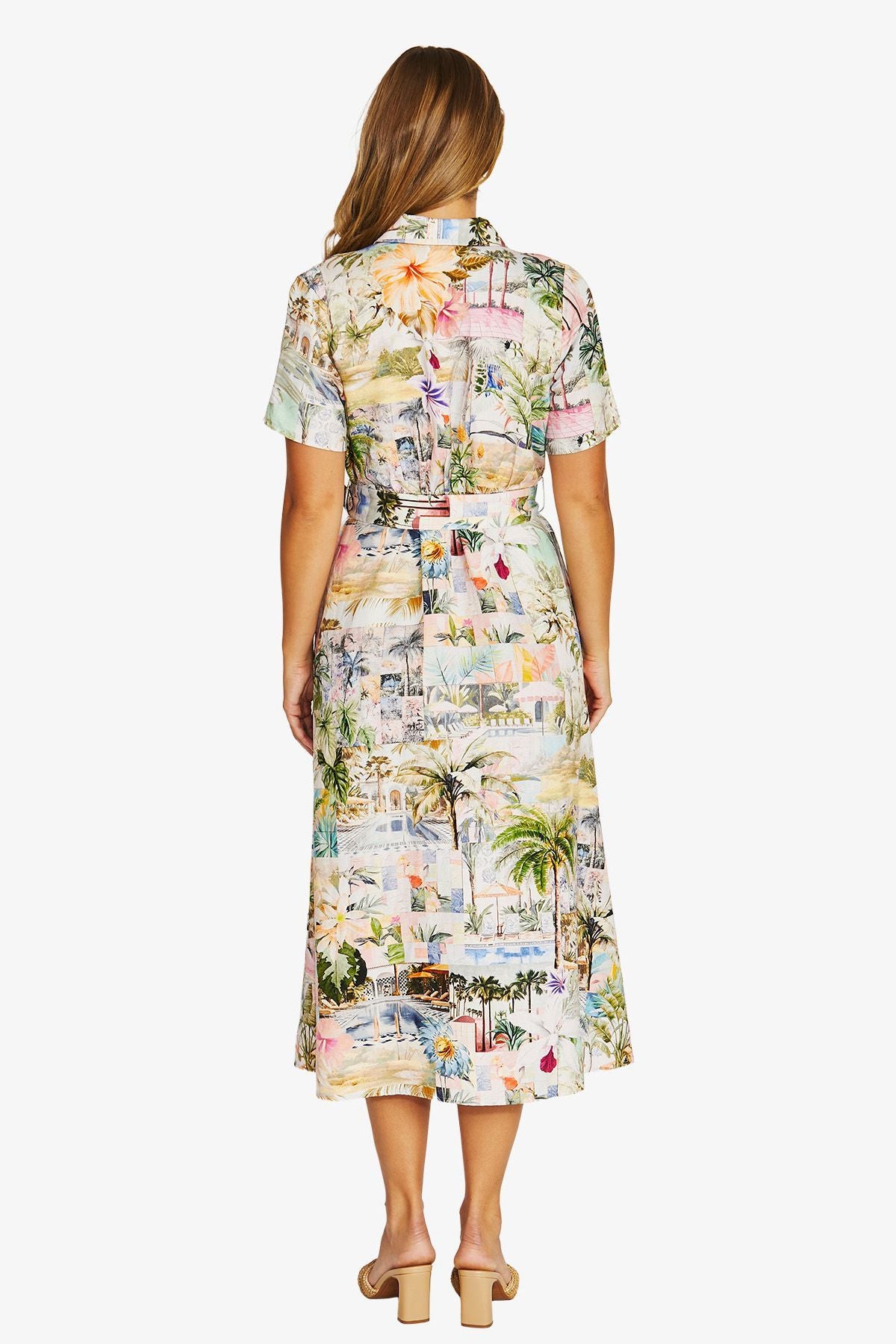 Womens Poolside Glamour Dress Multicolor 616j5085a