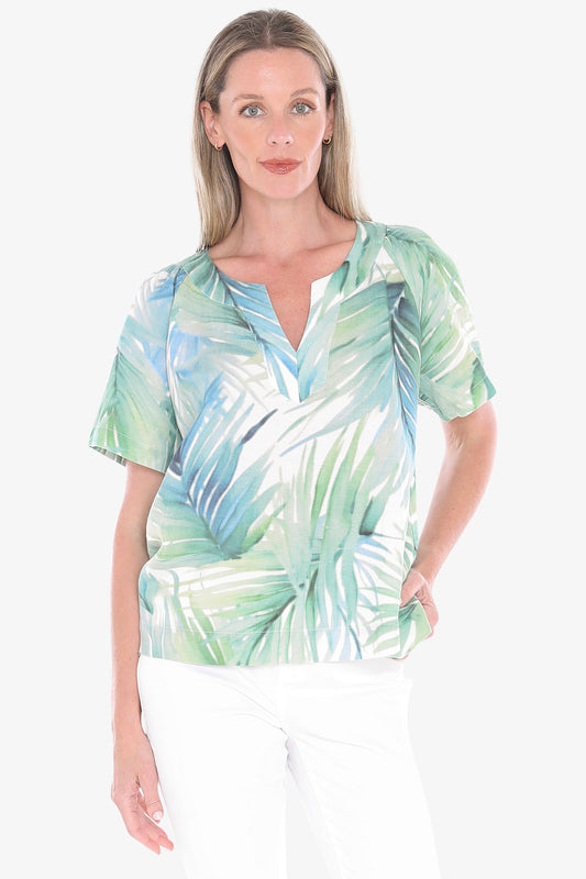 Womens Rainforest Top Multicolor 596j3051a