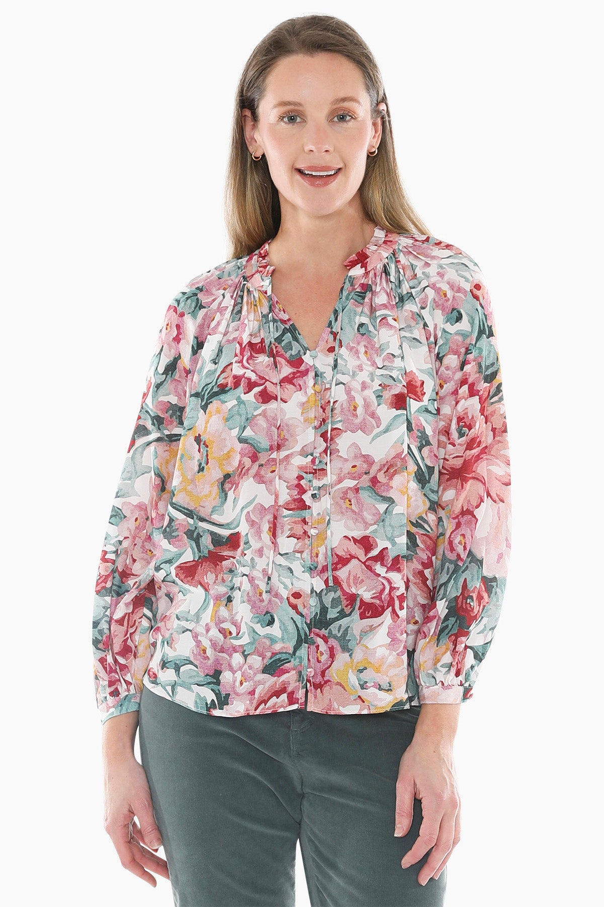 Rose Tapestry Top in Multi