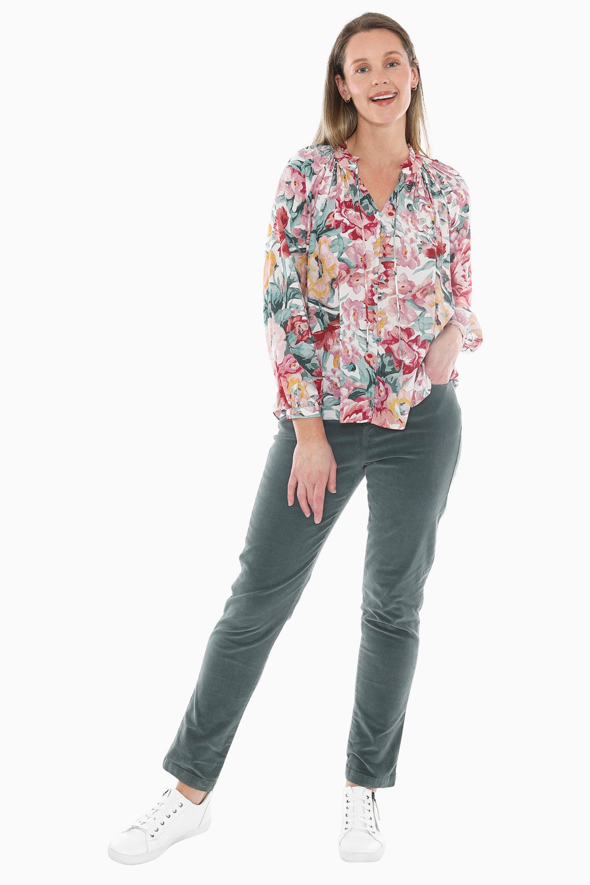Rose Tapestry Top in Multi