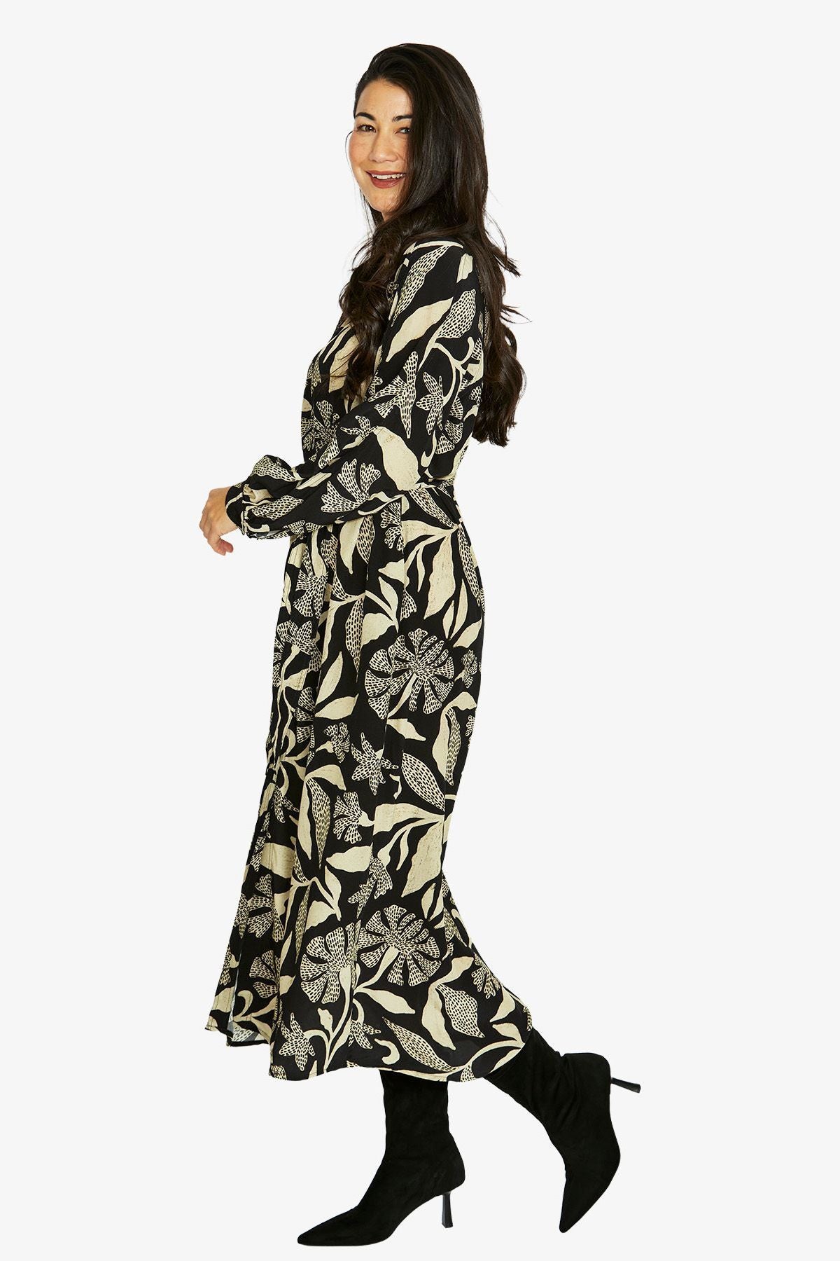 Womens Scandi Mono Dress Multicolor 606j5030a