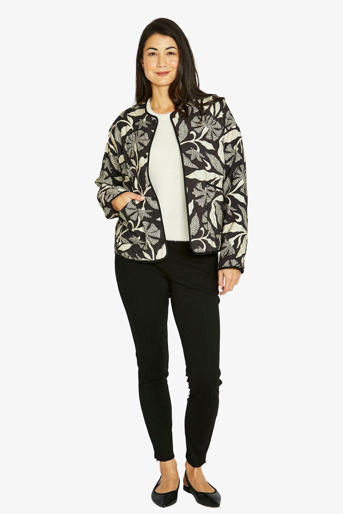 Womens Scandi Mono Jacket Multicolor 606j4041a