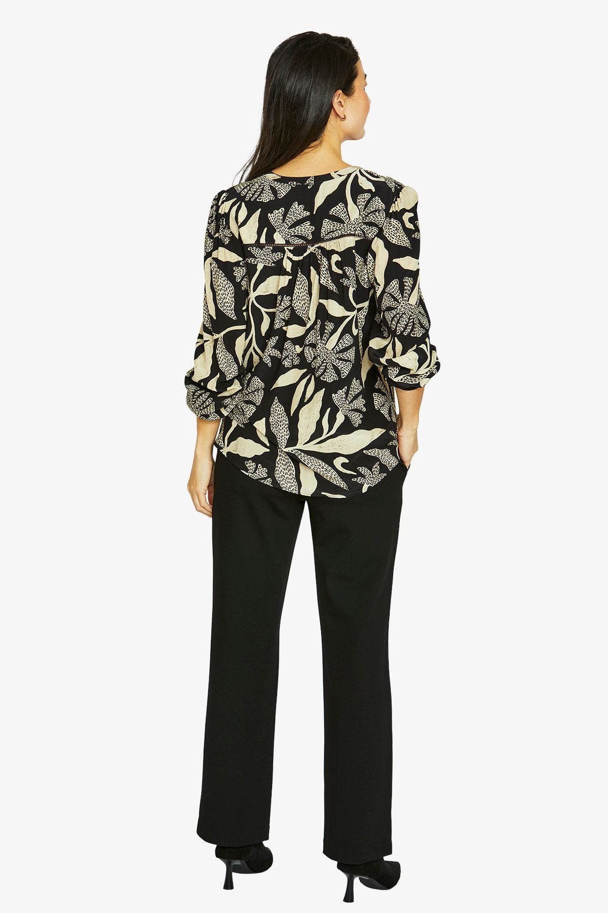 Womens Scandi Mono Top Multicolor 606j3036a