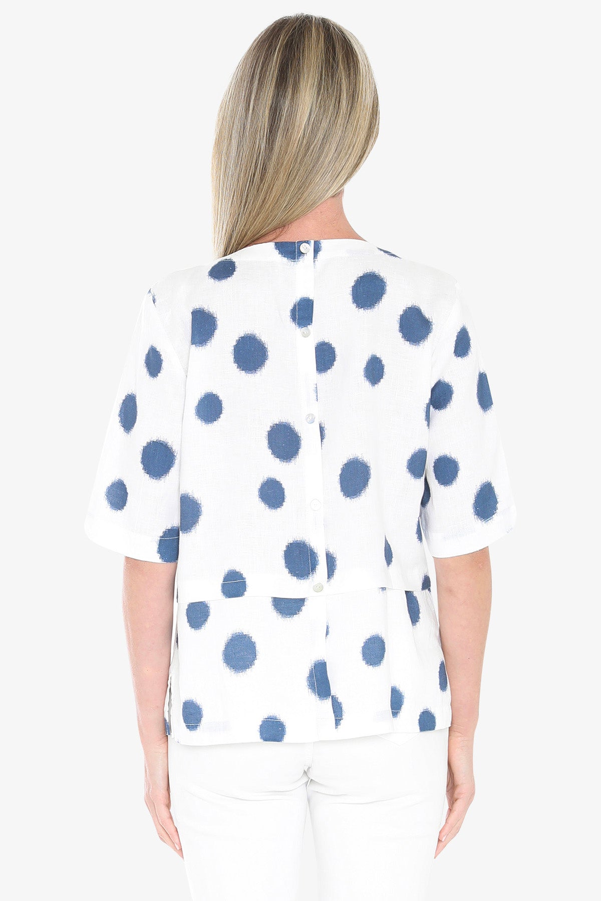 Womens Scratch Spot Top Blue 596j3187a