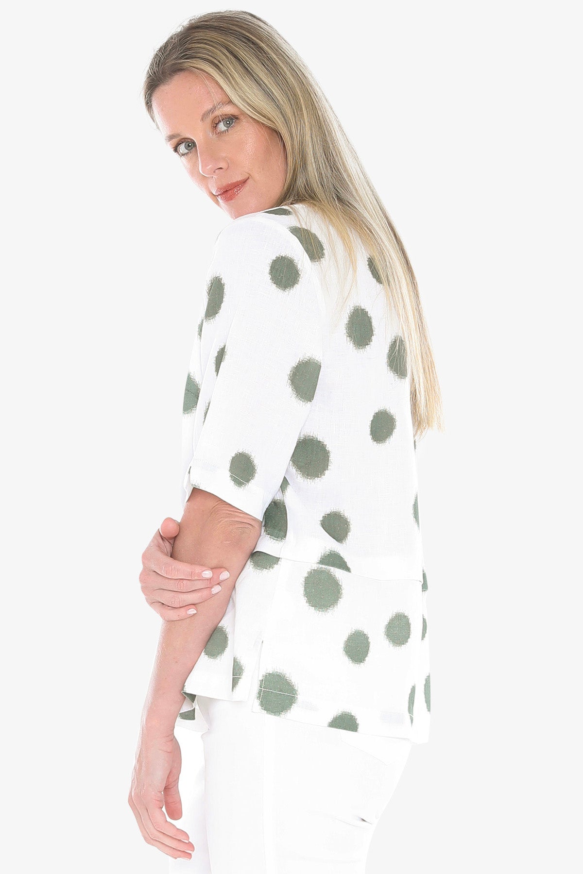 Womens Scratch Spot Top Green 596j3187a