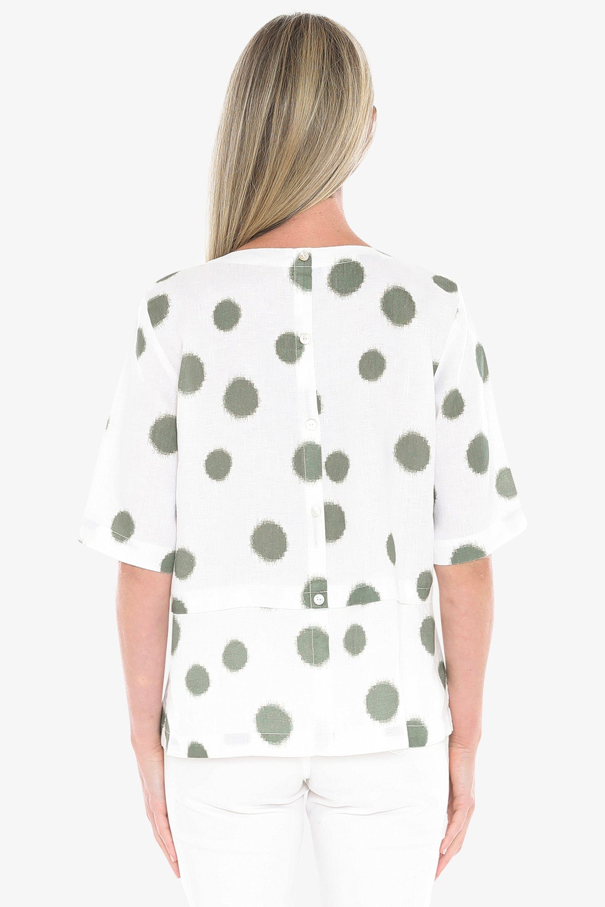 Womens Scratch Spot Top Green 596j3187a