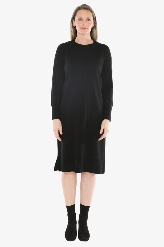 Seam Detail Dress in Black