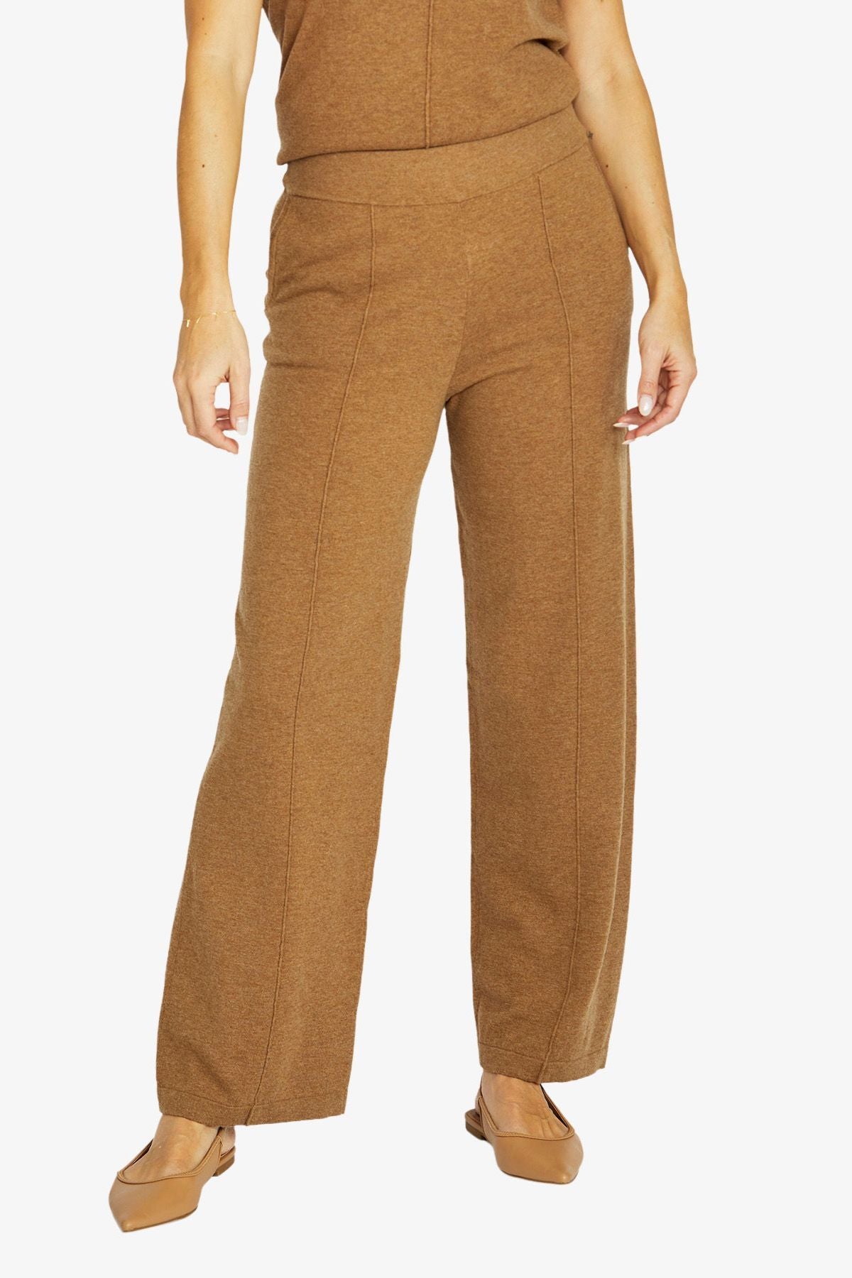 Womens Seam Detail Pant Brown 60617013a