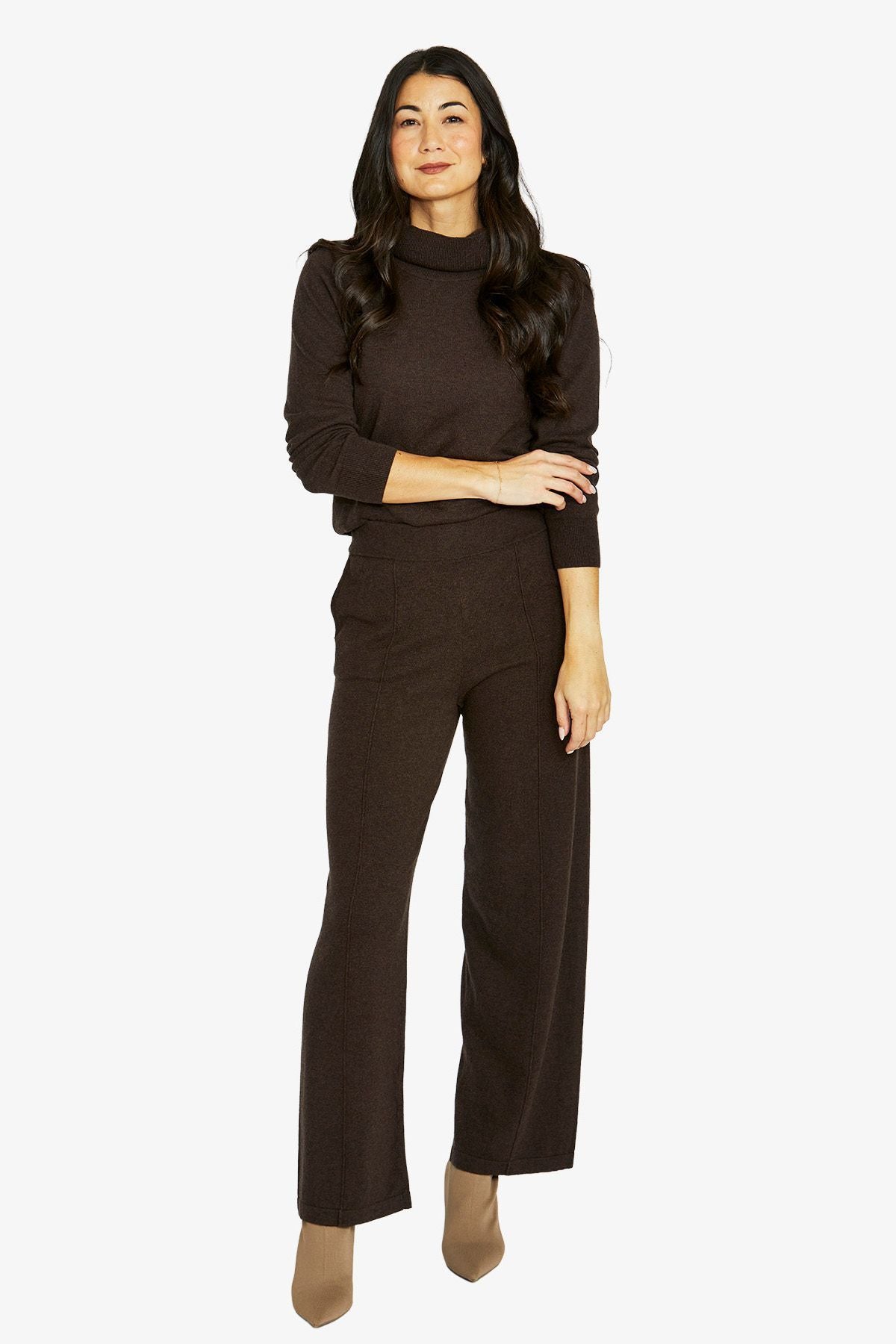 Womens Seam Detail Pant Brown 60617013a