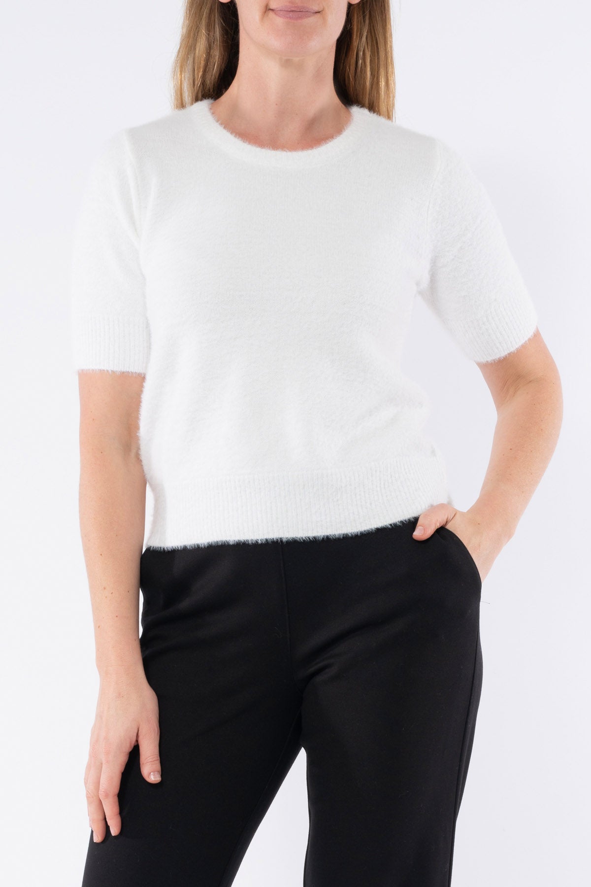 Women's Short Sleeve Knit Top