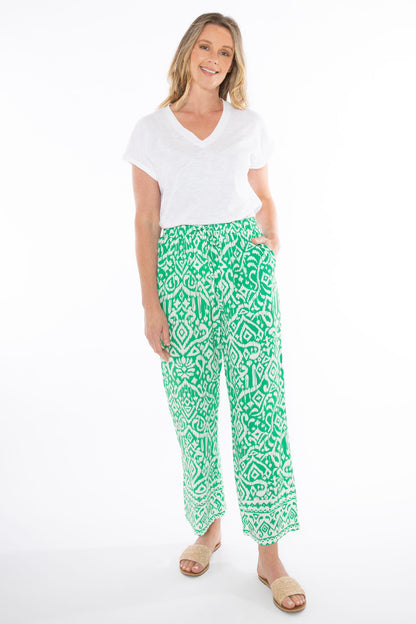 Sketch Ikat Pants in GREEN