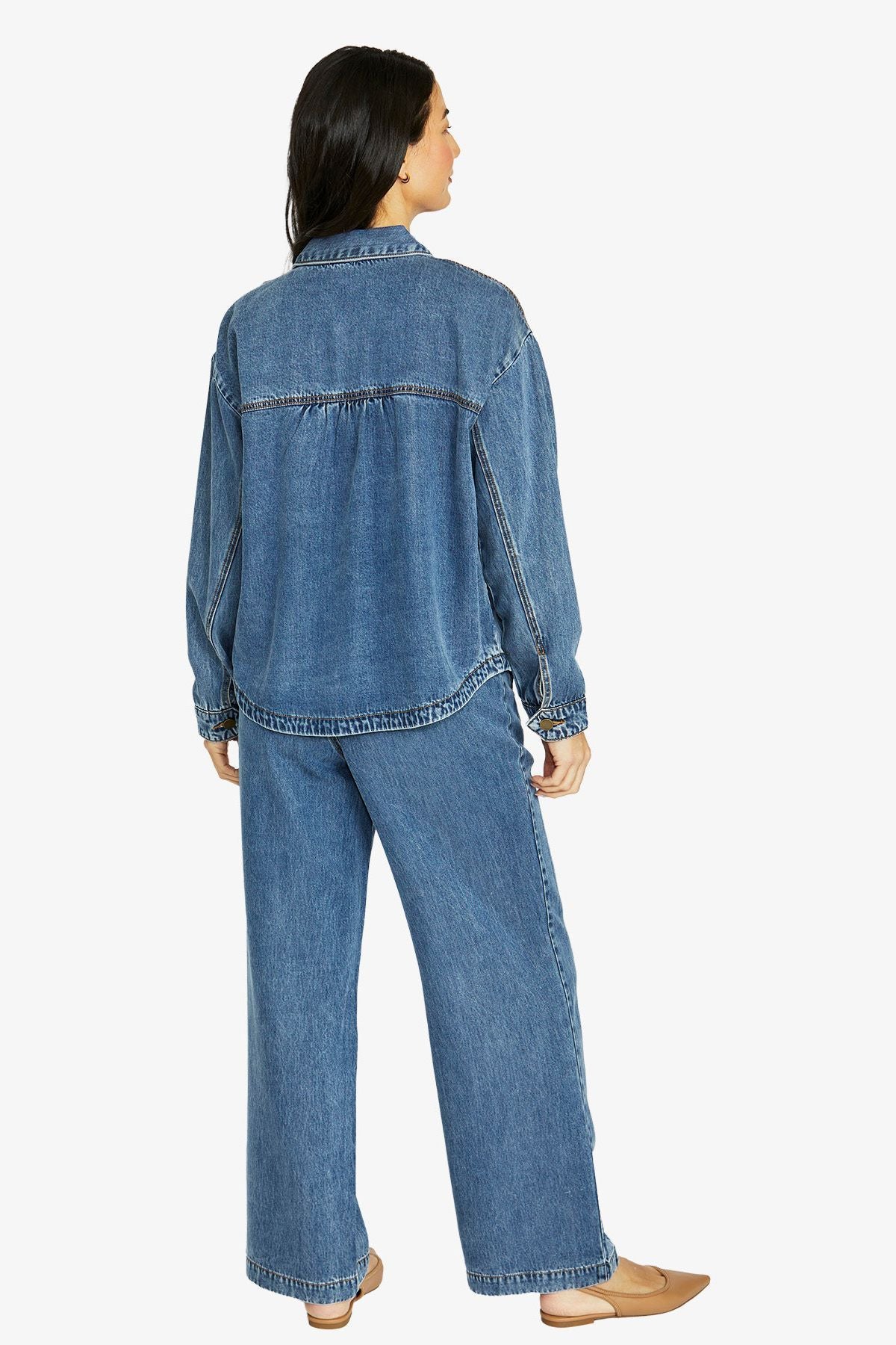 Womens Soft Denim Jacket Blue 606j4018a