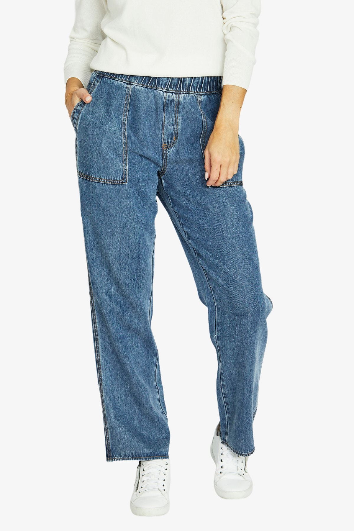 Womens Soft Pull On Jean Blue 606j7012a