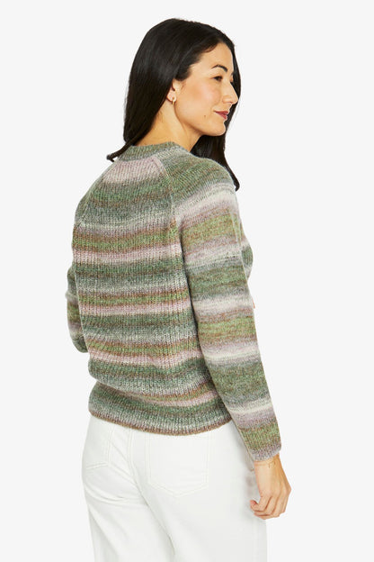 Womens Space Dye Pullover Green 60611067a
