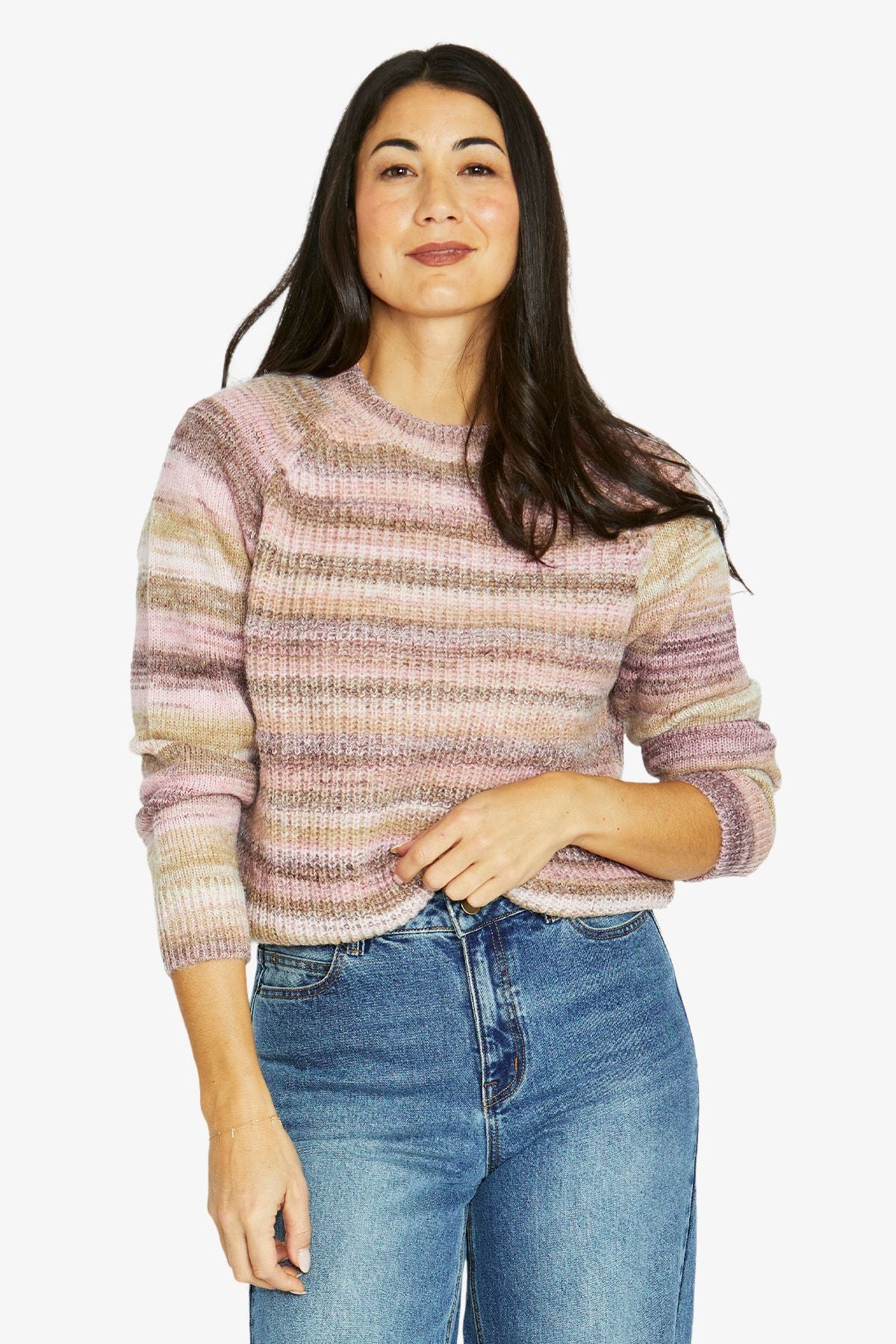 Womens Space Dye Pullover Multicolor 60611067a