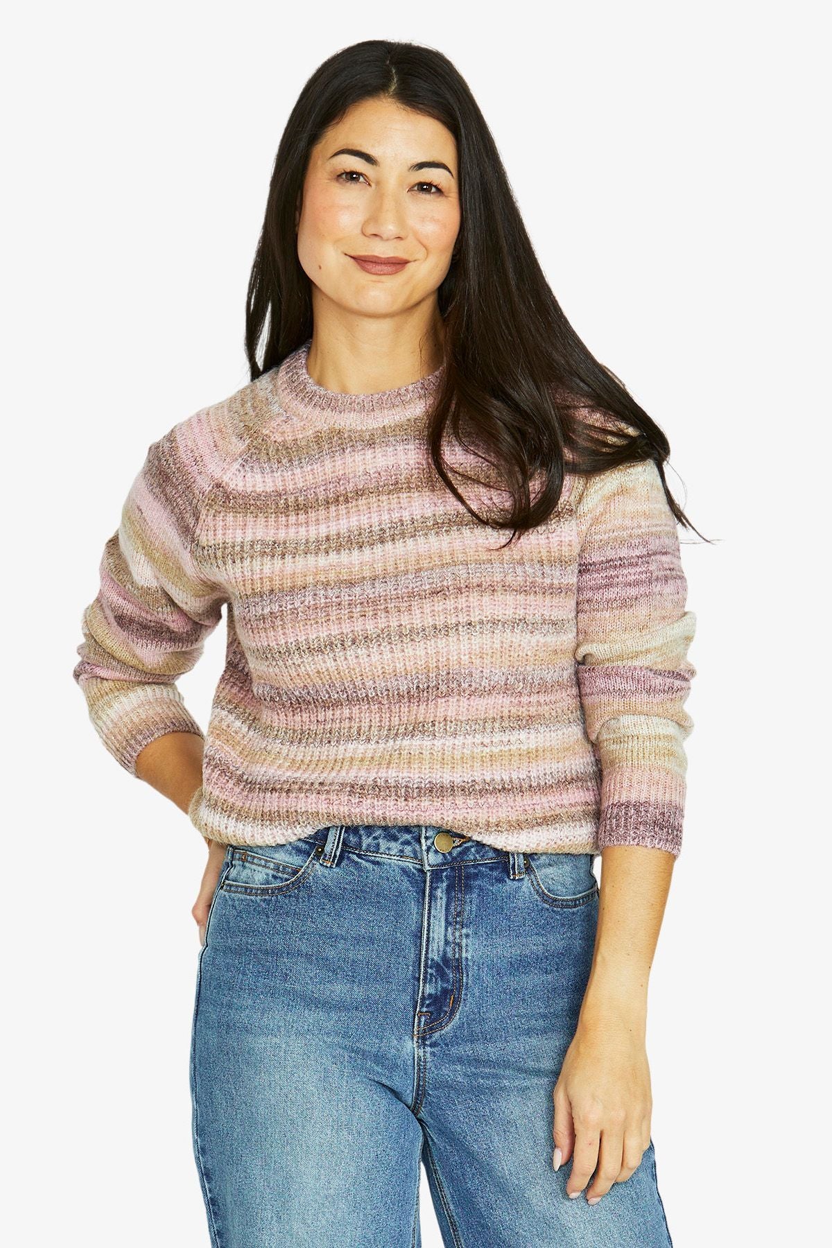 Womens Space Dye Pullover Multicolor 60611067a